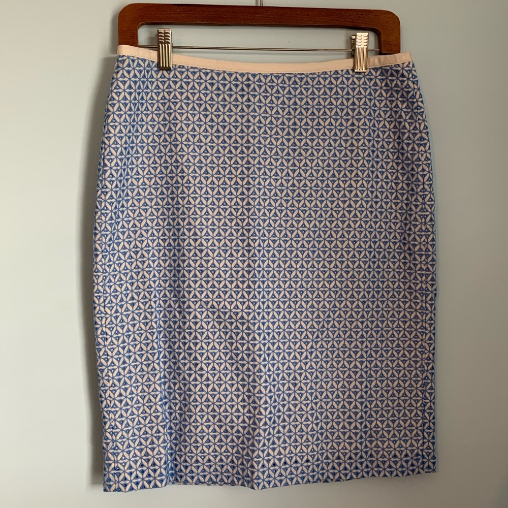 Talbots petite blue pencil skirt 6p